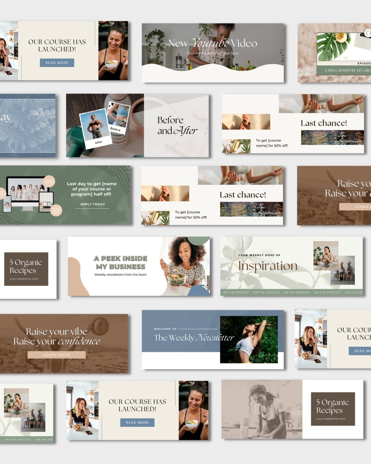 Canva Email Header Examples Skye Email Header Templates (Canva) - templifyshop.ca