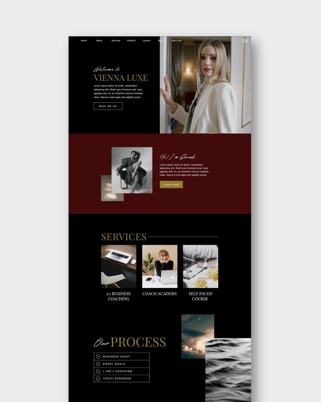 Vienna Luxe Website Template
