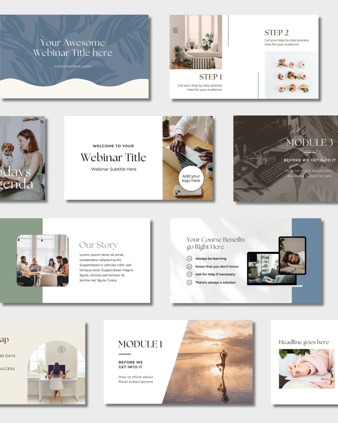 Skye Webinar + Course Presentation Canva Slide Deck