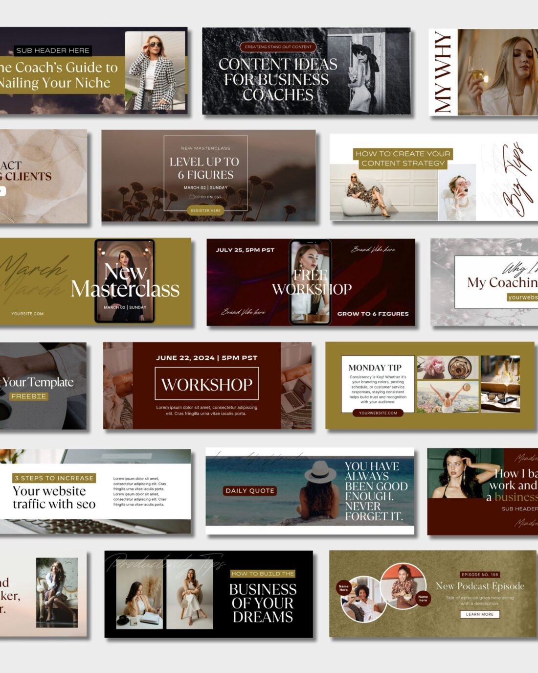 Vienna Email Header Templates (Canva)