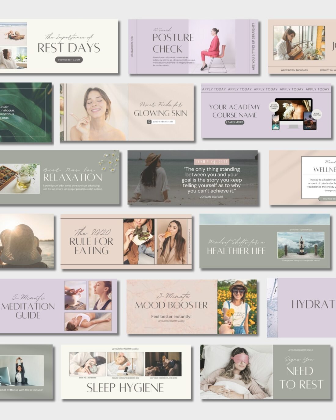 Violet Rain Email Header Templates (Canva)
